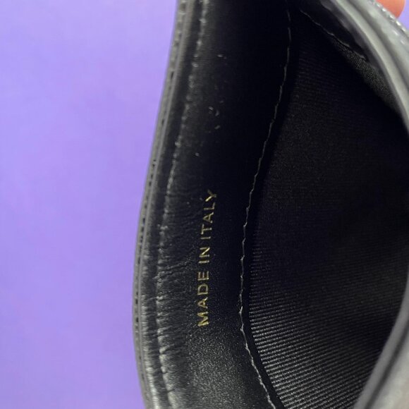 CHANEL Boy Flat Card Holder in Black Caviar AGHW Coin Case - Picture 8 of 9